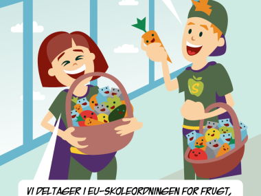 Skolefrugt/skolemælk banner